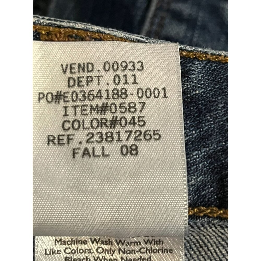 Eddie Bauer Jeans Womens 14R Blue Straight Fit Stretch Cotton Denim Used - Picture 13 of 16